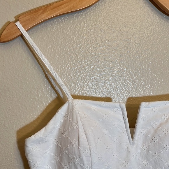 Trixxi White Spaghetti Strap Mini Juniors Dress - Picture 4 of 10